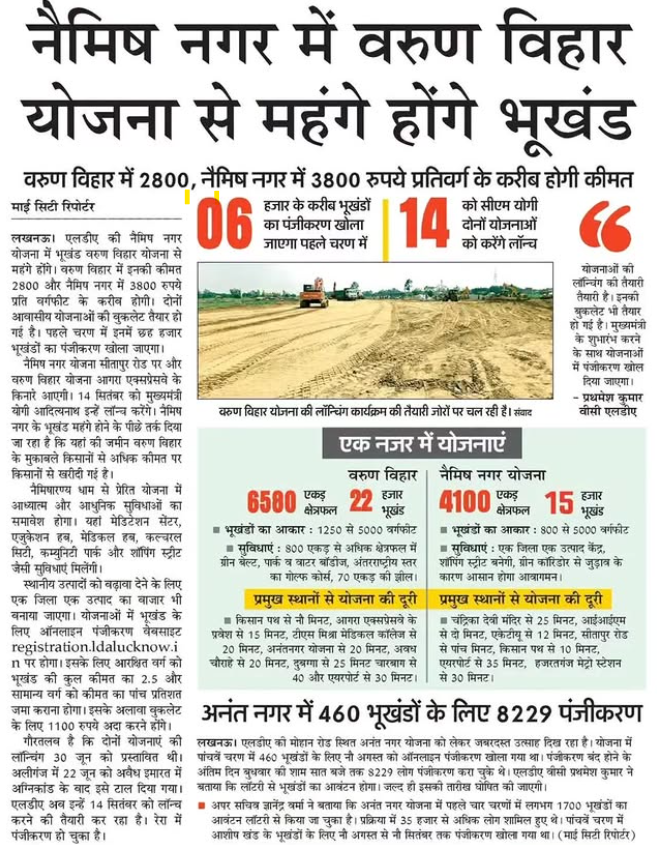 Varun Vihar Lucknow: Latest Newspaper Coverage