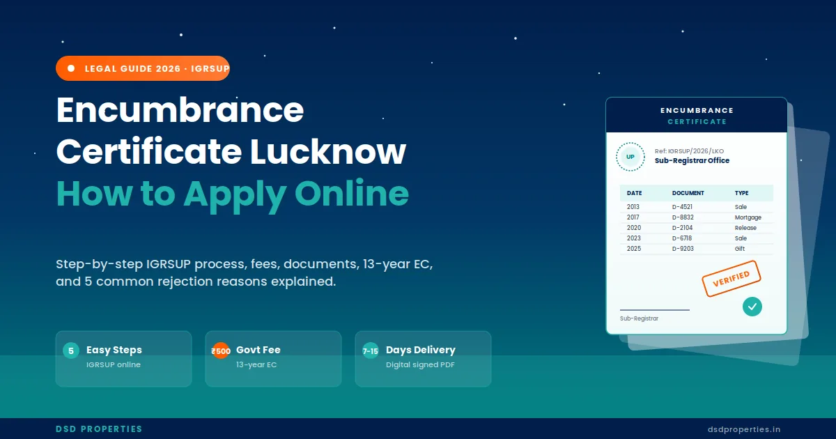 Encumbrance Certificate Lucknow 2026 — How to Apply Online (Step-by-Step Guide)