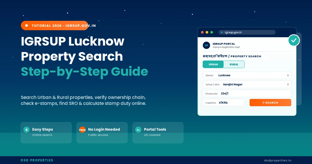 IGRSUP Lucknow Property Search Tutorial 2026 — Step-by-Step Guide to igrsup.gov.in