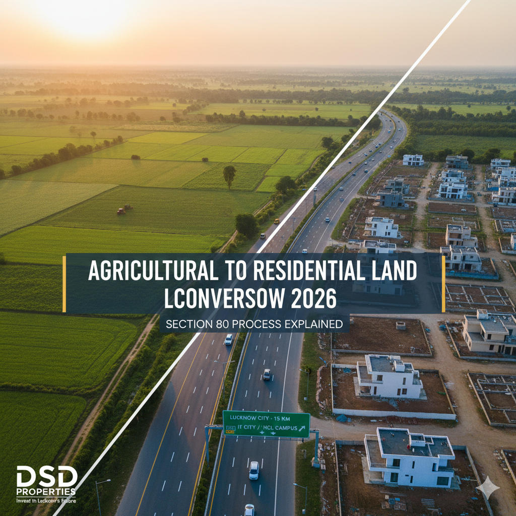 Agricultural to Residential Land Conversion in Lucknow: Short Guide 2026